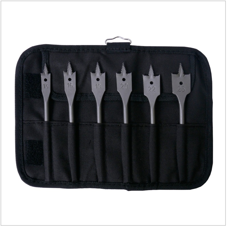 Accesorios Bosch Juego de brocas de fresado plano Self Cut hexagonal de 1/4", 6 piezas de 13-25 mm en bolsa (2608595425)