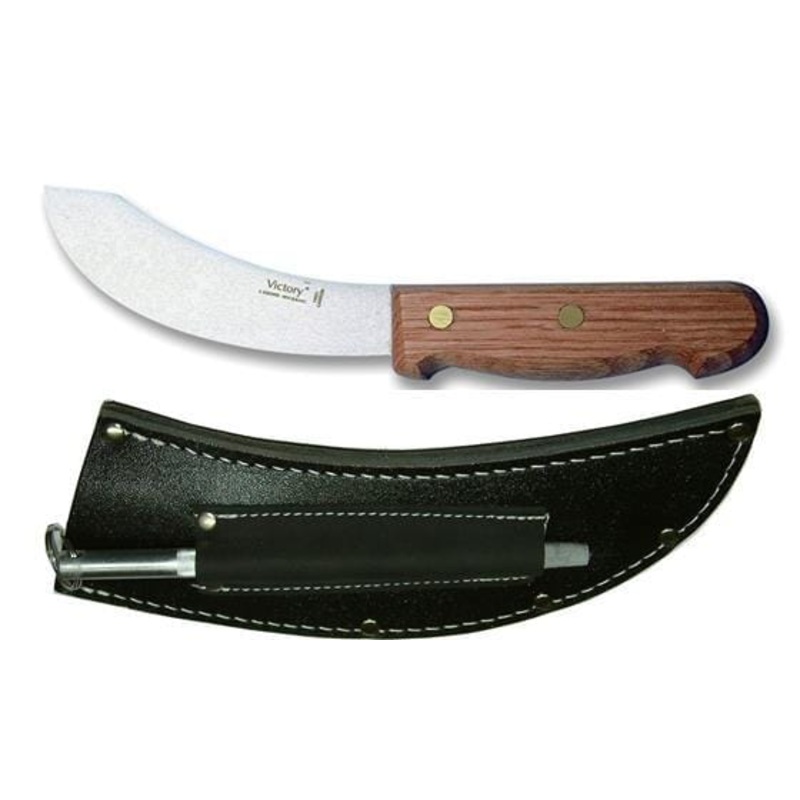 Xcel Shepherd Set with Wood Handle Knife/Sheath/Ring Steel
