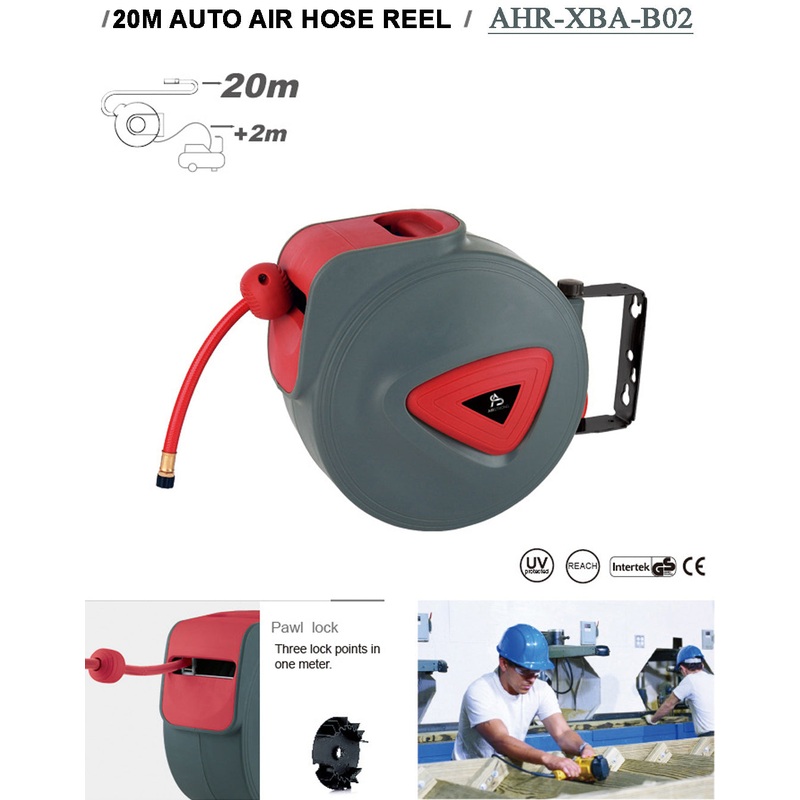 Airstrong Wall Mounted Air Hose Reel | Sizes : 20m and 30m | Model : XBA-B02, XBA-B04