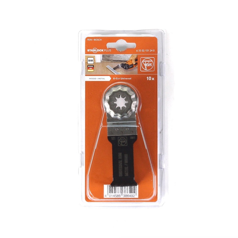 Hoja de sierra FEIN E-Cut Starlock Plus universal 10 piezas 60 x 28 mm (63502151240) BI metal