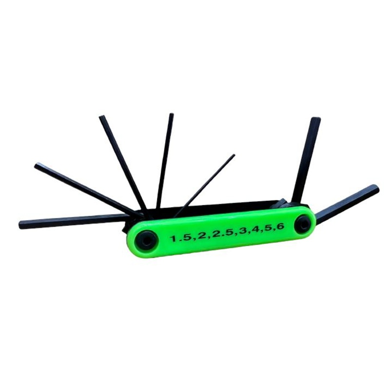 Folding Hex Key 1.5-6mm (7Pcs)