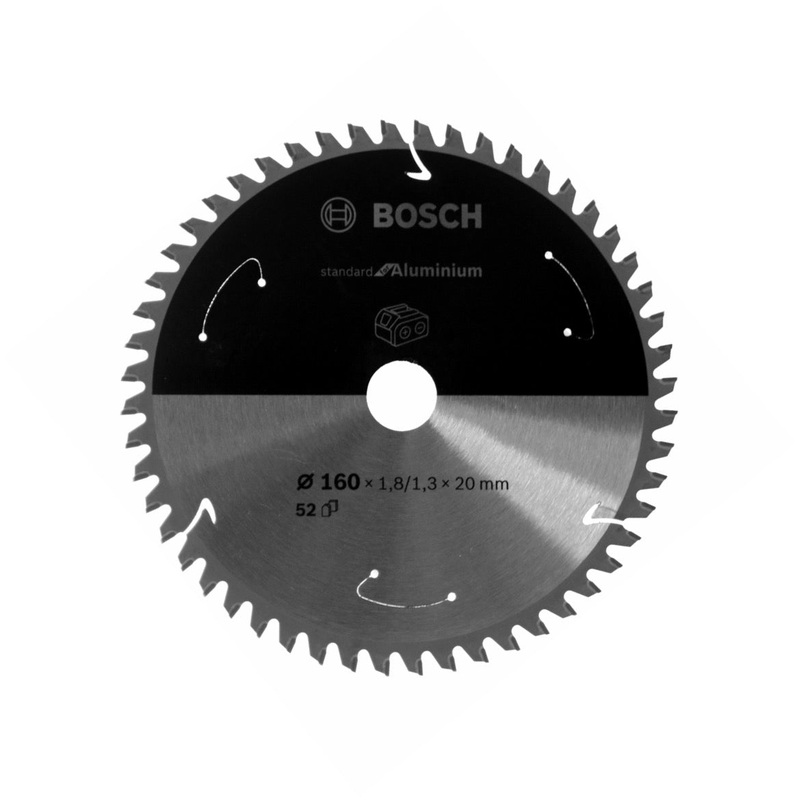 Hoja de sierra circular Bosch estndar para aluminio 160 x 1,3 x 20 mm 52 dientes (2608837757)