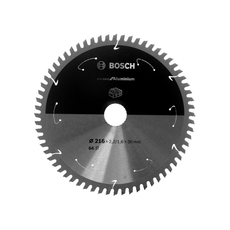 Hoja de sierra circular Bosch estndar para aluminio 216 x 1,6 x 30 mm 64 dientes (2608837776)