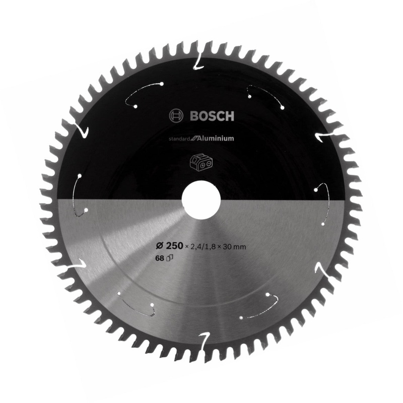 Hoja de sierra circular Bosch estndar para aluminio 250 x 1,8 x 30 mm 68 dientes (2608837778)