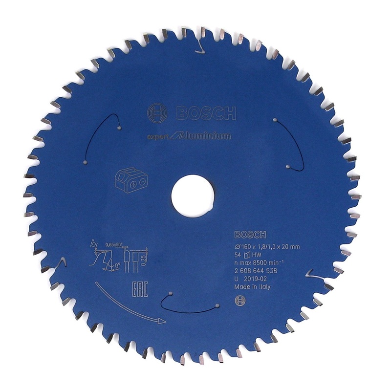 Hoja de sierra circular Bosch Expert para aluminio 160 x 1,3 x 20 mm 54 dientes (2608644538)