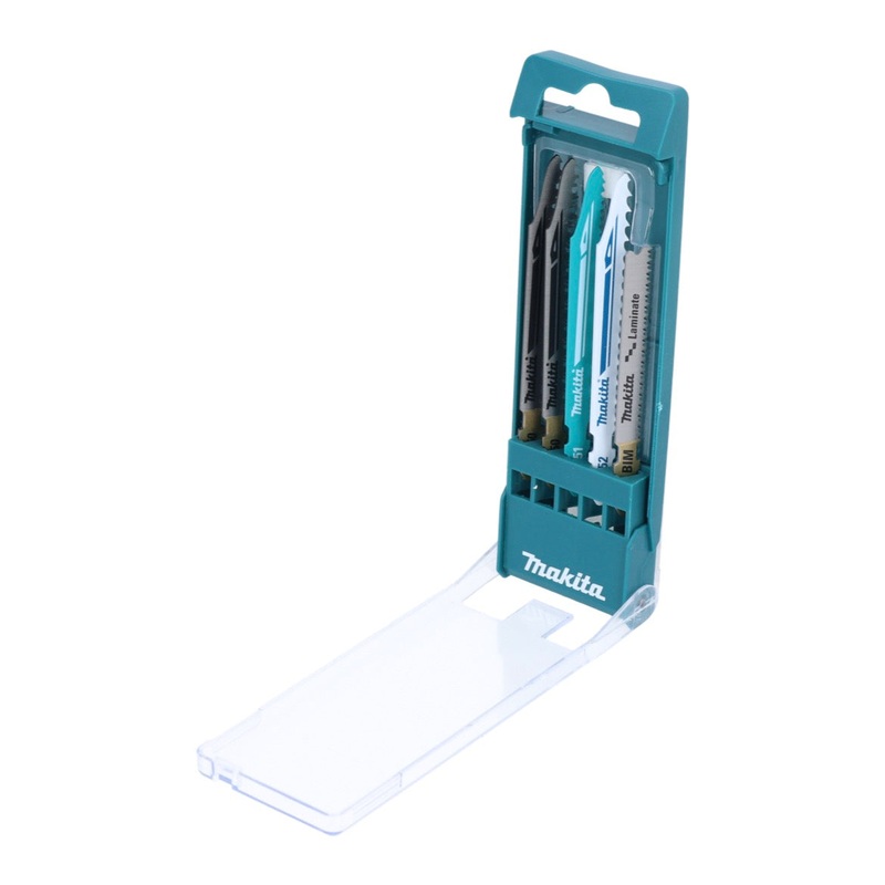 Makita B-48527 juego de hojas de sierra de calar 5 piezas 60 - 77 mm madera / plstico / acero dulce / parquet / laminado