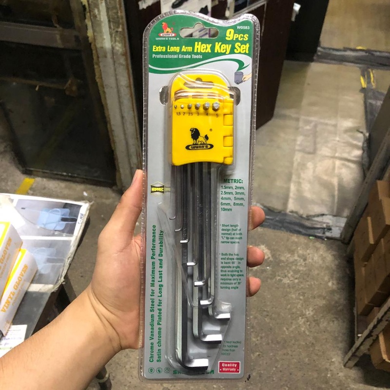 Wynn'S 9Pc 1.5-10Mm Long Z-Type Hex Key | Model : HK-W0583