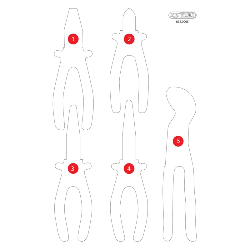 KS TOOLS Inserto de espuma vaco para 812.0005 (812.0005-97)