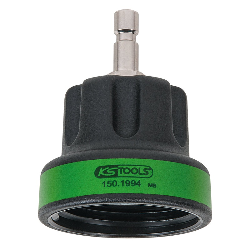 Adaptador de bayoneta del sistema de refrigeracin KS TOOLS, #22, IG M45x3, verde musgo ( 150.1994 )