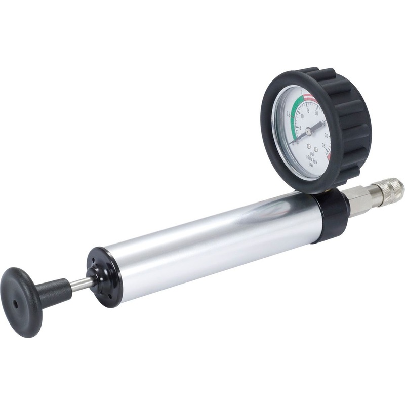 Bomba manual KS TOOLS para comprobador de sistemas de refrigeracin, 2,5 bar/36 psi ( 455.0111 )
