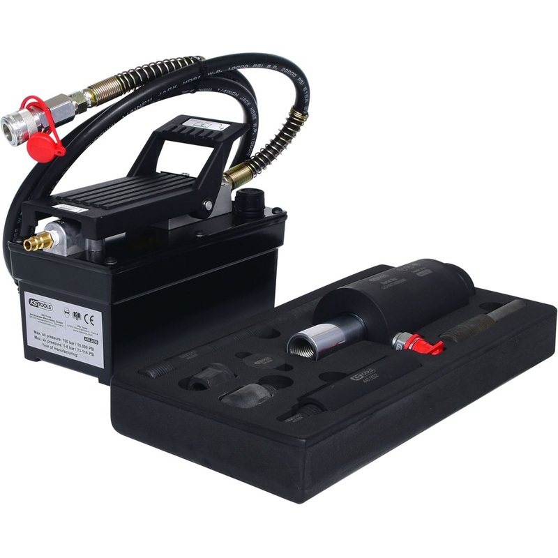 Unidad hidrulica KS TOOLS 16t, con bomba hidrulica de aire, 13 piezas ( 440.9991 )