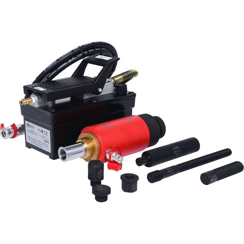 Unidad hidrulica KS TOOLS 22t, con bomba hidrulica de aire, 13 piezas ( 440.9995 )