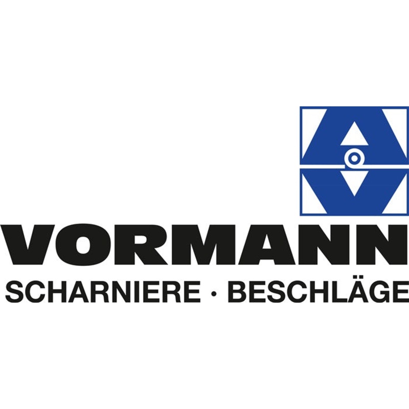 Bisagra Vormann 10503 (3000272313) Alto 60 mm Ancho 60 mm enrollado, cuadrado