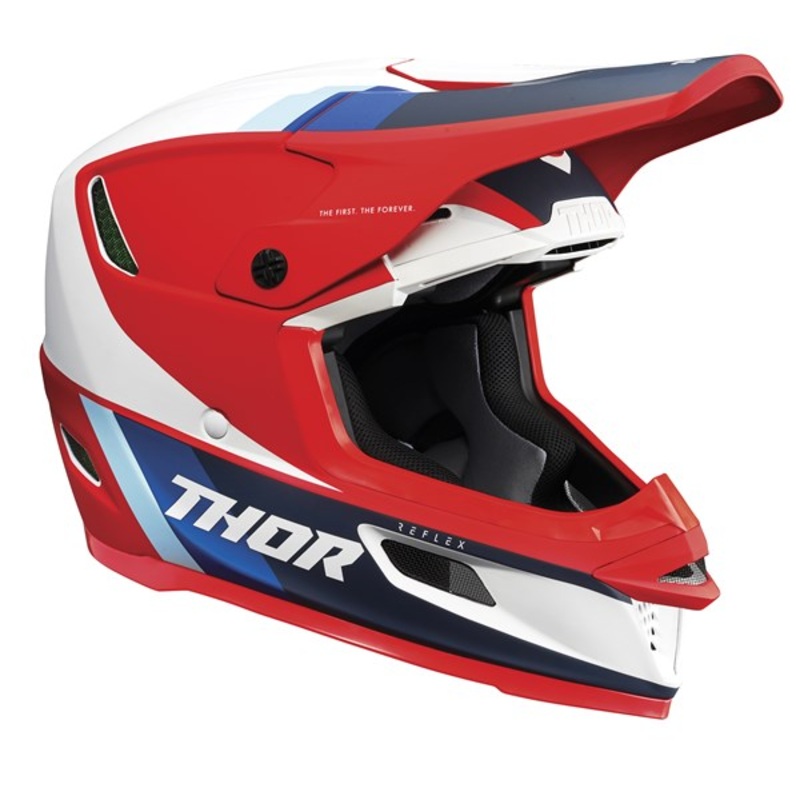 Helmet S23 Thor Mx Reflex Apex Red/White/Blue Large