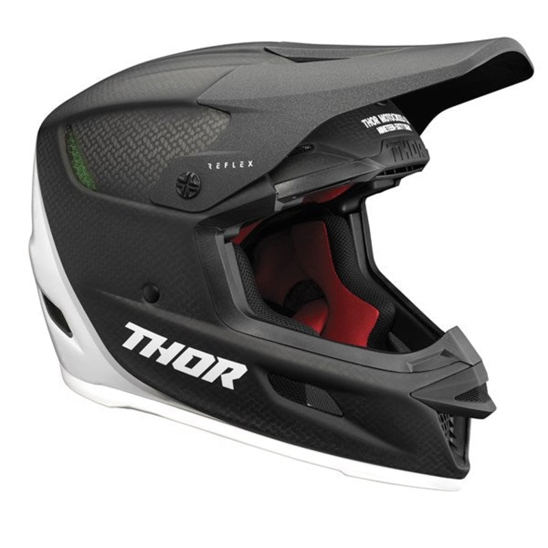 Helmet S23 Thor Mx Reflex Carbon Polar Black/White Large