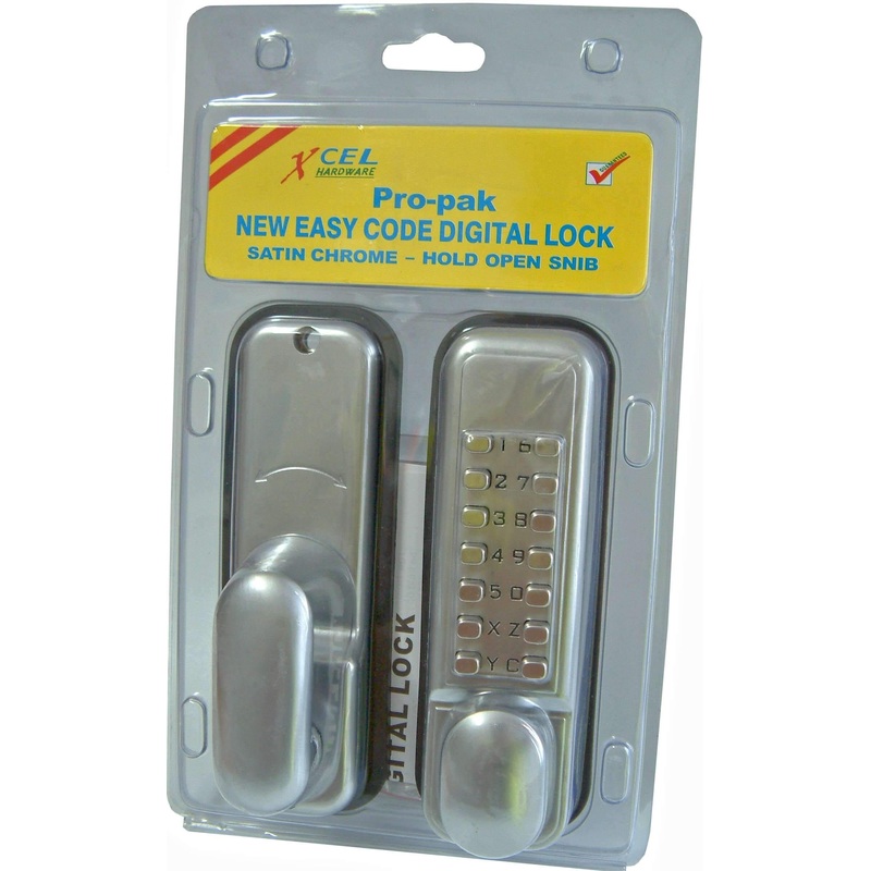Xcel Digital Entrance Lock - Standard Satin Chrome