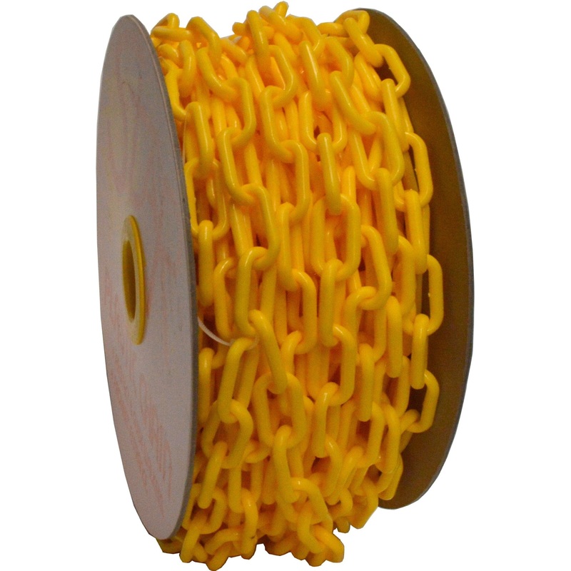 Xcel Plastic Chain 25m Reel - 8mm Yellow