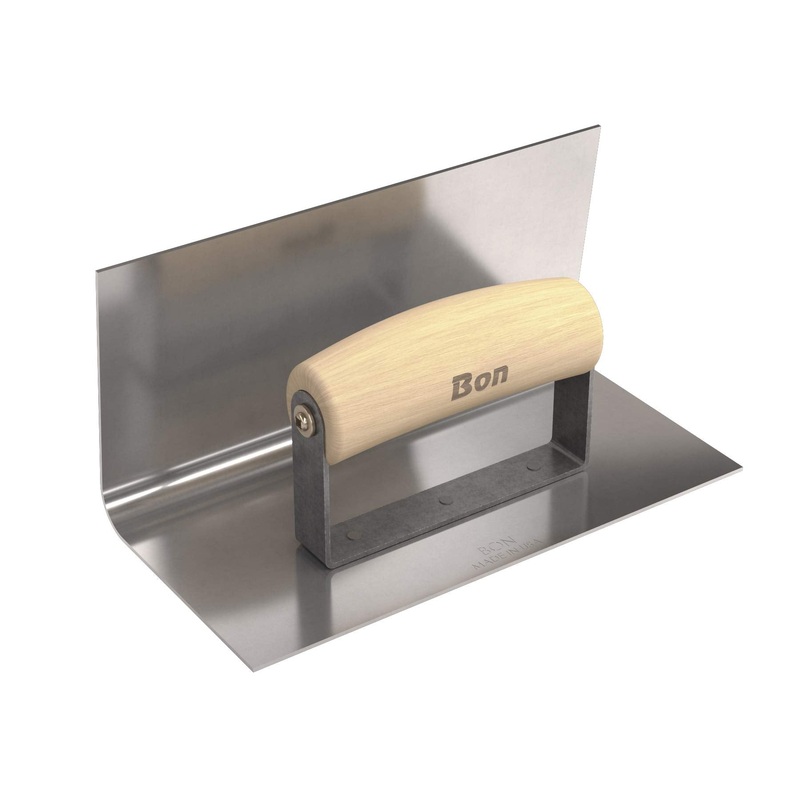 Bon 12-410 Step Tool - Inside 8-in. X 4-in. - 1/2-in. Radius 4-in. Lip Wood Handle