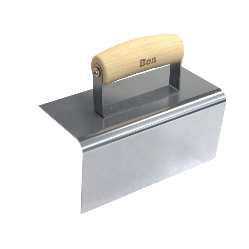 Bon 12-411 Step Tool - Outside 8-in. X 4-in. - 1/2-in. Radius 4-in. Lip Wood Handle