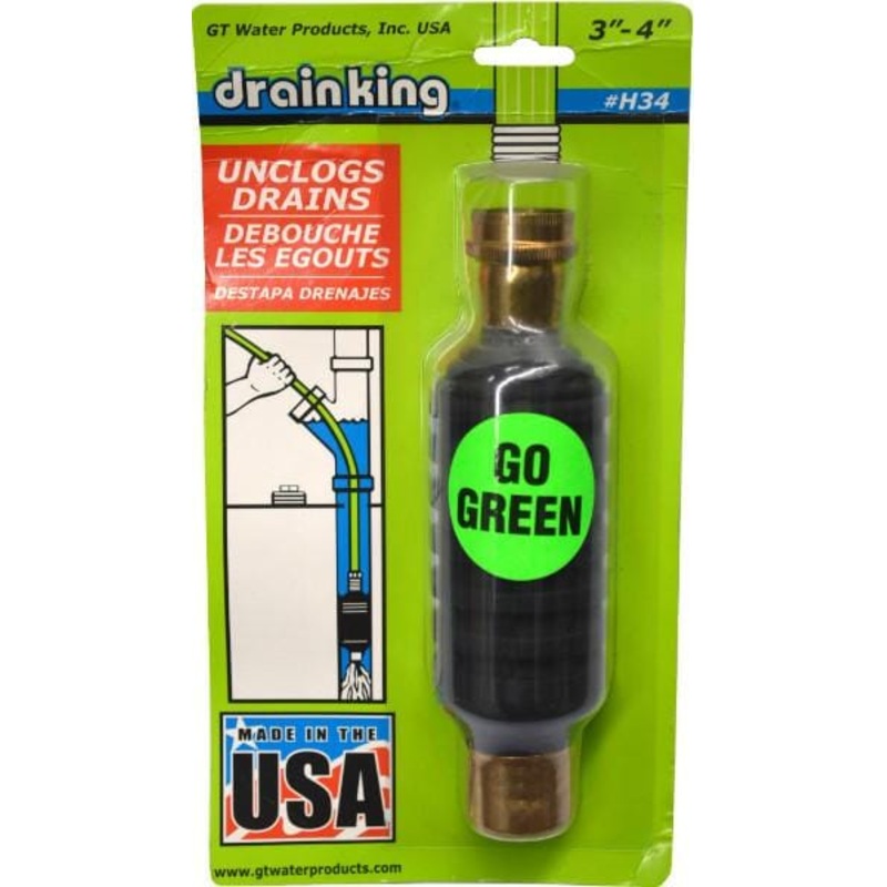 Drain King Water Pulse Drain Cleaner for pipe diameter 75-100mm