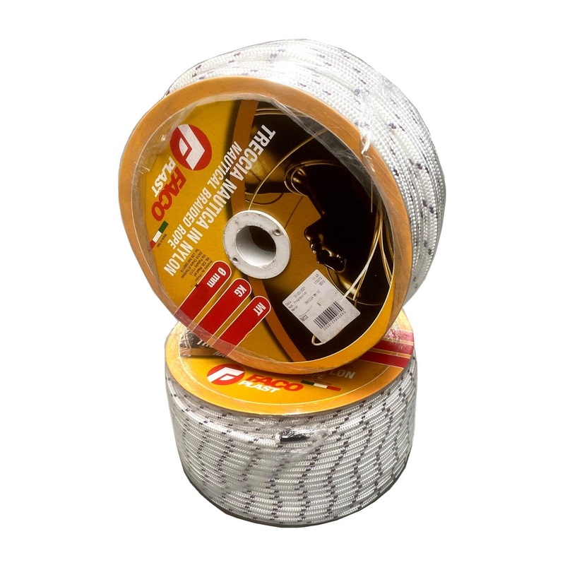 Faco Plast Rope - Braided Nylon/Polyester 75m Reel 12mm