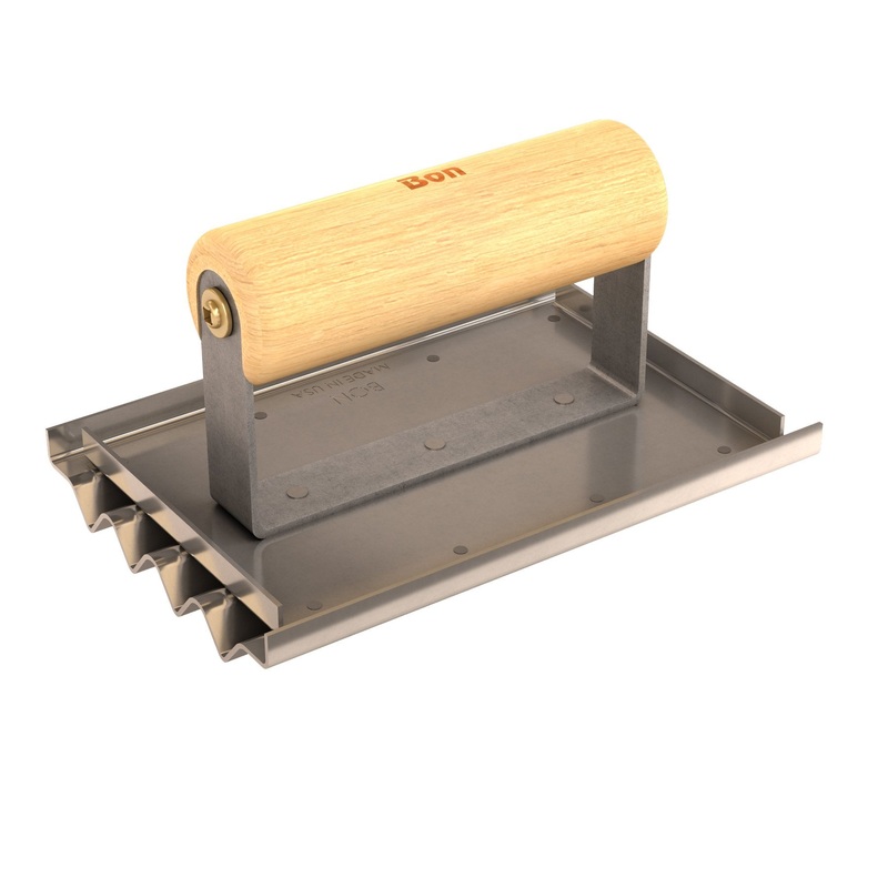 Bon 12-476 Safety Step Groover - 6-in. X 4 3/4-in. Wood Handle