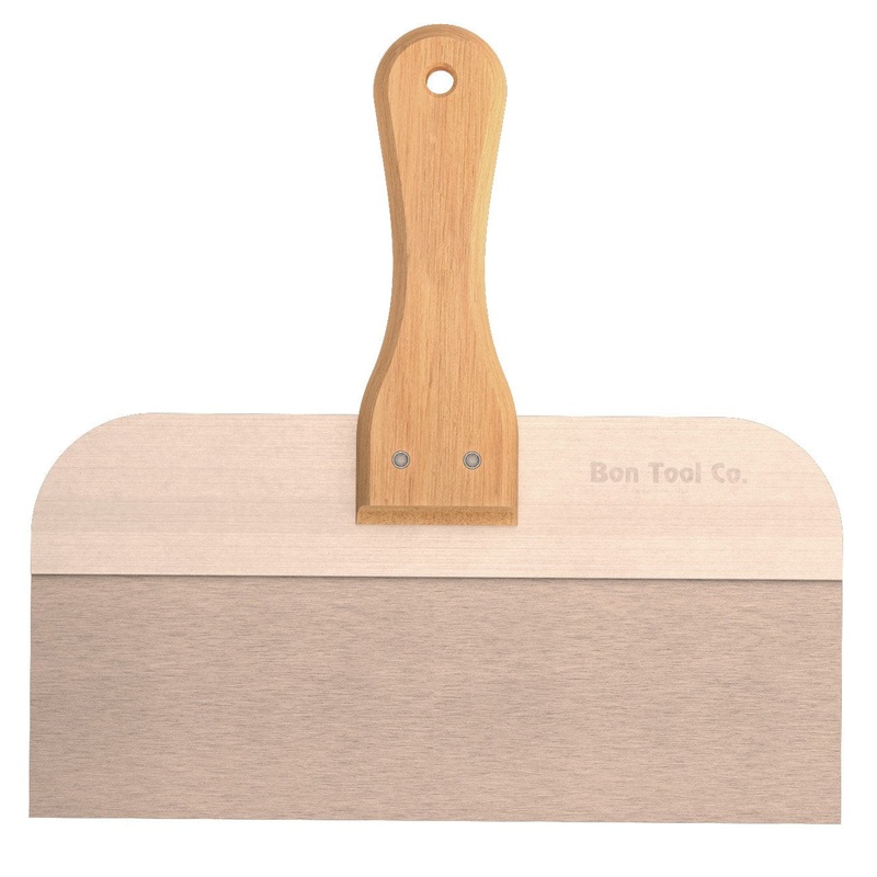 Bon 15-296 Taping Knife - Stainless Steel 10-in. X 3-in. - 7-in. Wood Handle
