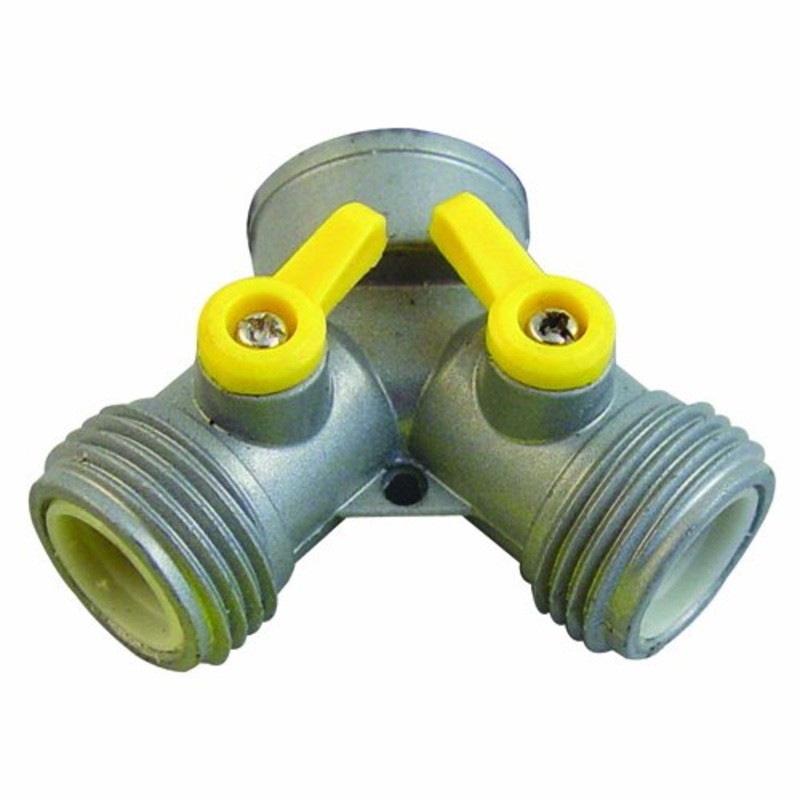 Bon 84-350 Hose Connector - Double Shut Off -in.Y-in. - Zinc