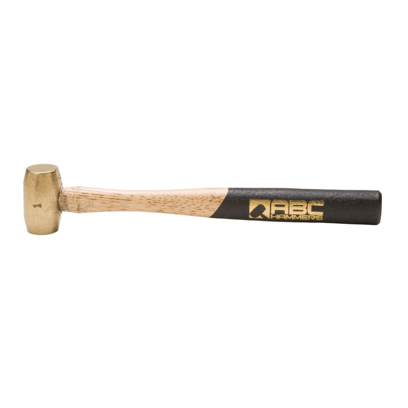 ABC Hammer ABC1BW 1 lb. Brass Hammer with 10 in. Wood Handle
