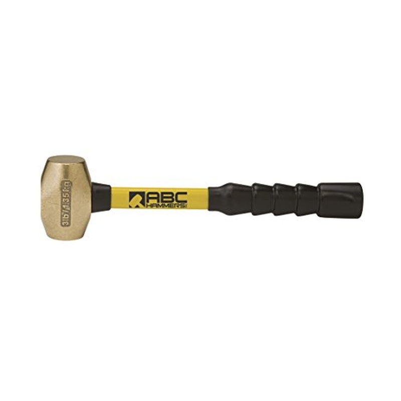 ABC Hammer ABC3BFB 3 lb. Brass Hammer with 12 in. Fiberglass Handle