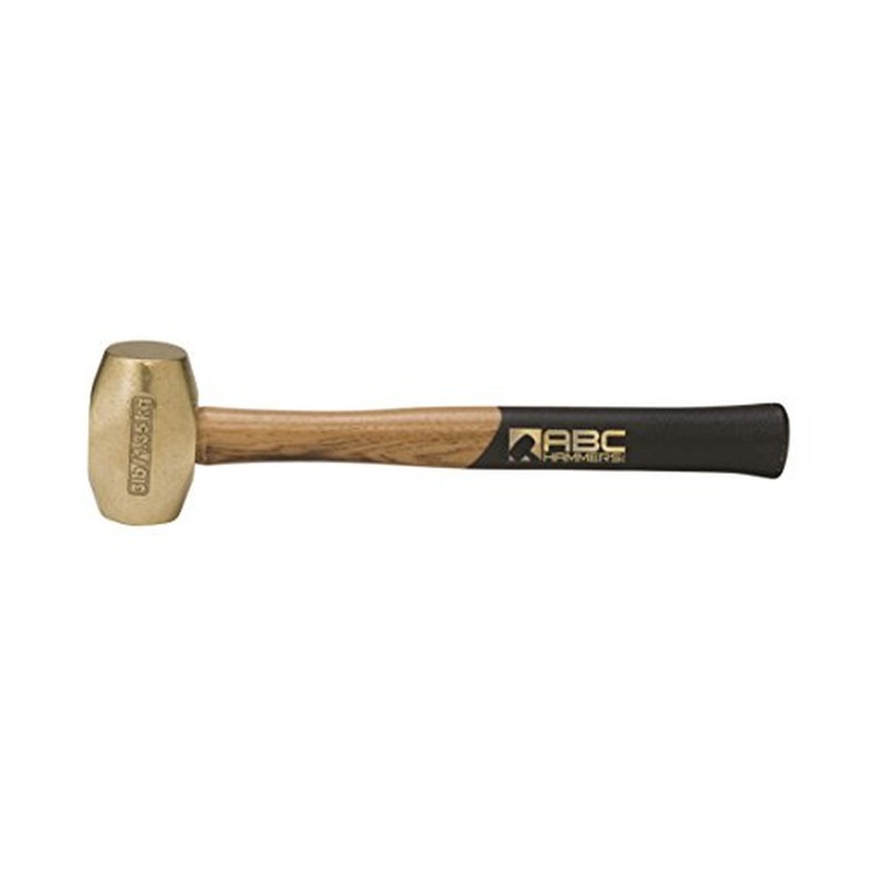 ABC Hammer ABC3BW 3 lb. Brass Hammer with 12-1/2 in. Wood Handle