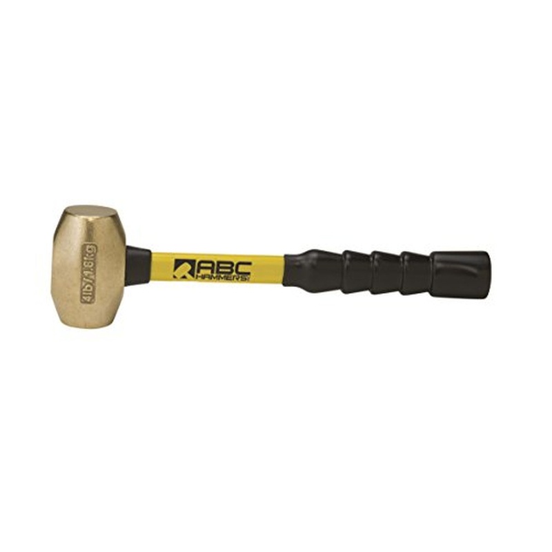 ABC Hammer ABC4BFB 4 lb. Brass Hammer with 12 in. Fiberglass Handle