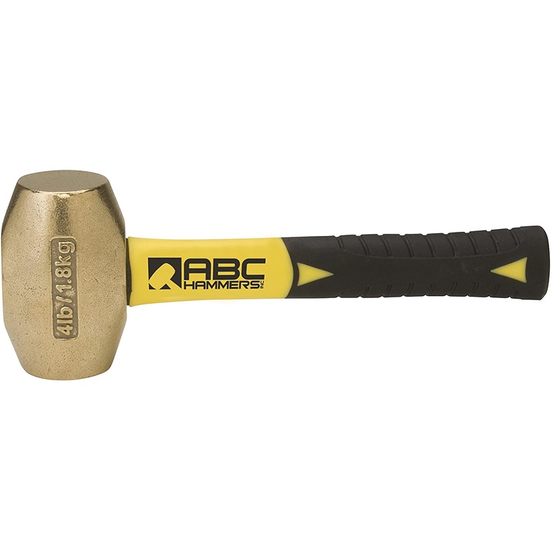 ABC Hammer ABC4BFS 4 lb. Brass Hammer with 8 in. Dead Blow Handle