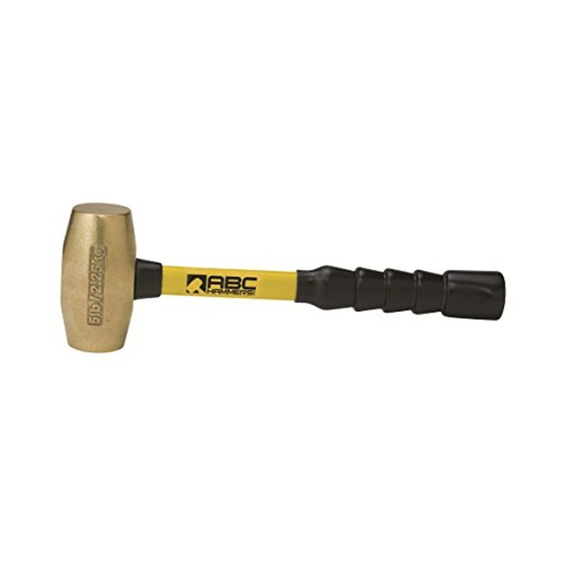 ABC Hammer ABC5BFB 5 lb. Brass Hammer with 12 in. Fiberglass Handle