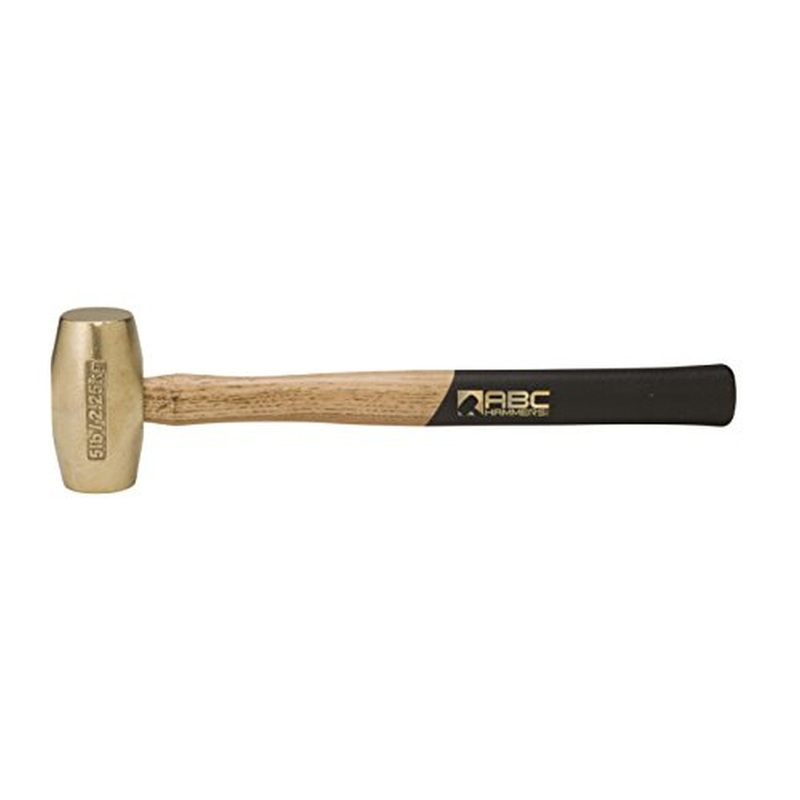 ABC Hammer ABC5BW 5 lb. Brass Hammer with 15 in. Wood Handle