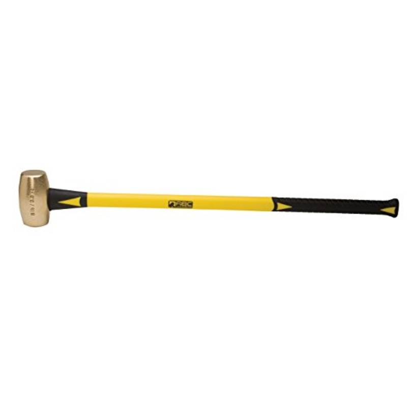 ABC Hammer ABC8BF 8 lb. Brass Hammer with 33 in. Fiberglass Handle