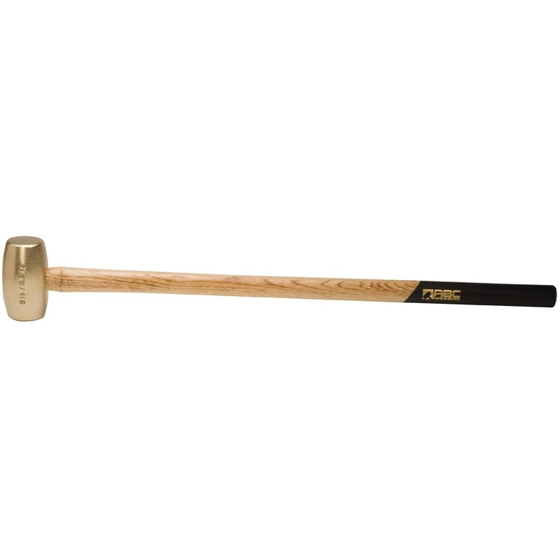 ABC Hammer ABC8BW 8 lb. Brass Hammer with 32 in. Wood Handle