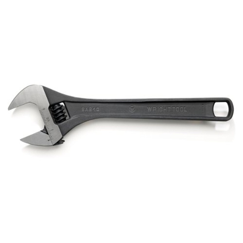 Wright Tool 9AB08 8 in. Black Industrial Finish Adjustable Wrench