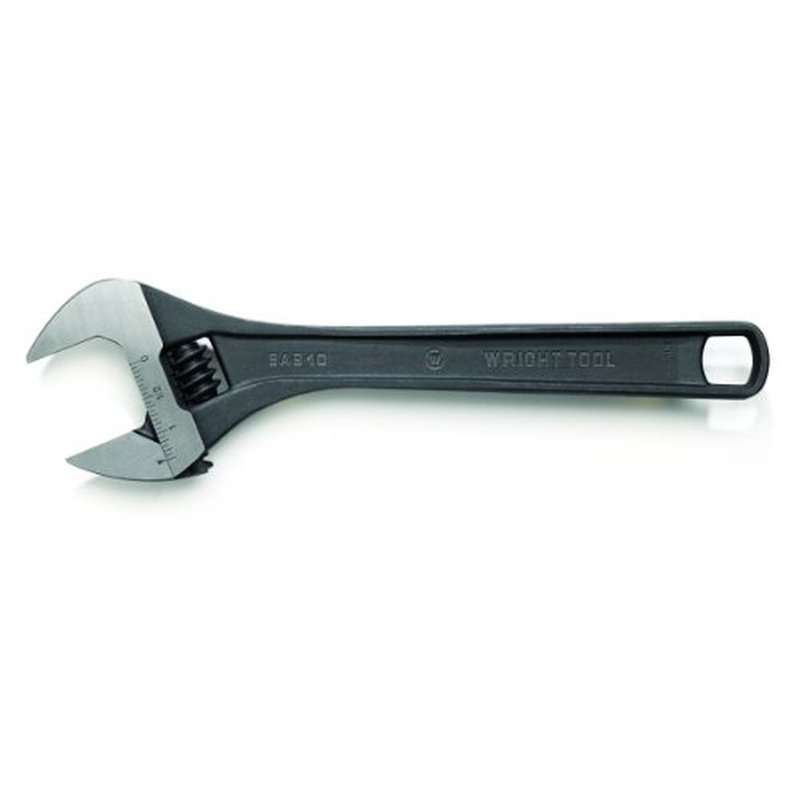 Wright Tool 9AB10 10 in. Black Industrial Finish Adjustable Wrench