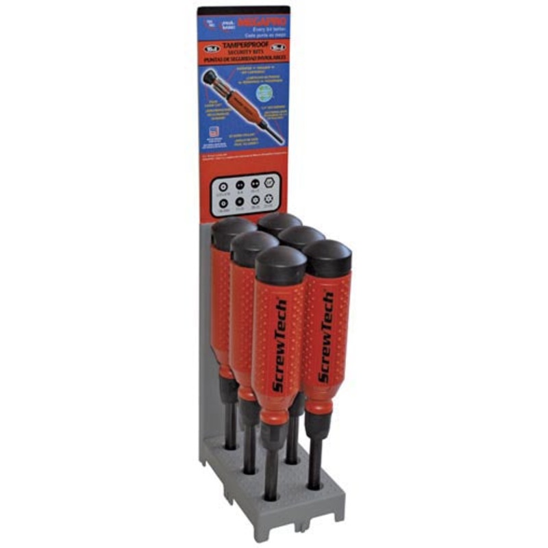 ALFA Tools MP1510D 15IN1 QUICK CHANGE TAMPERPROOF DRIVER 6POUCHED DISPLAY 1/pack