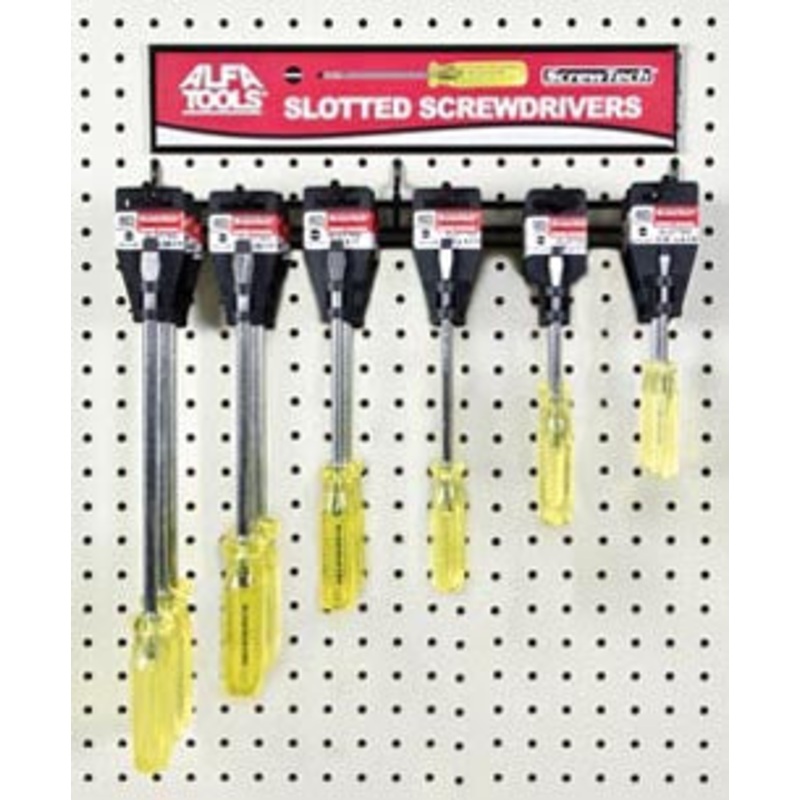 ALFA Tools SCDPS18 18PC PHILLIPS & SLOTTED DISPLAY 1/pack