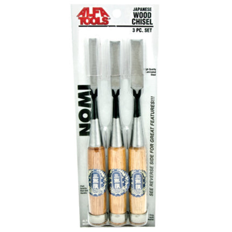 ALFA Tools WC66951 3PC . NOMI CHISEL SET 3/8-3/4" 1/pack