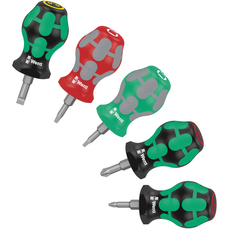 Wera 05008872001 Stubby Set 3 Screwdriver set, 5 pieces
