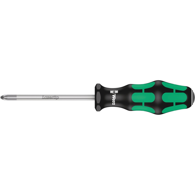 Wera 05009315001 355 PZ Screwdriver for Pozidriv screws, PZ 2 x 100 mm
