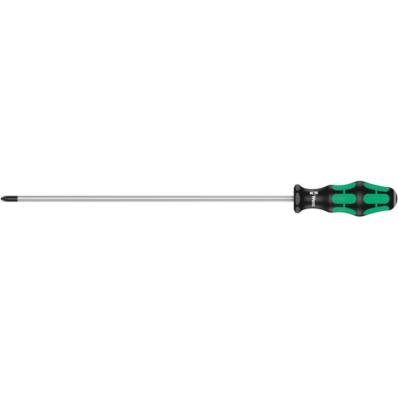 Wera 05009319001 355 PZ Screwdriver for Pozidriv screws, PZ 2 x 300 mm