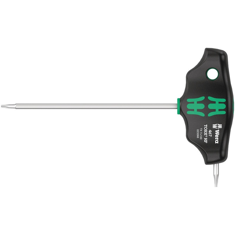 Wera 05023368001 467 TORX HF T-handle screwdriver with holding function, TX 7 x 100 mm