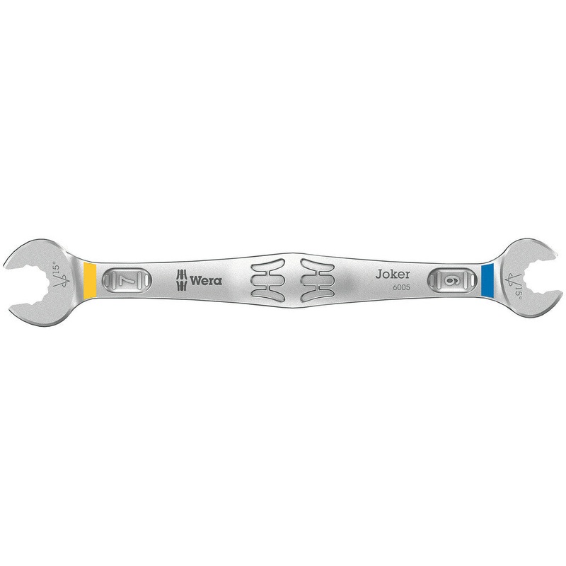 Wera 05020310001 6005 Joker Double open-ended wrenches, 6 x 7 x 111.8 mm