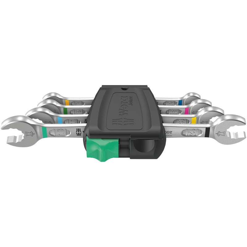 Wera 05020314001 6005 Joker 4 Set 1 Double open-ended wrench set, 4 pieces