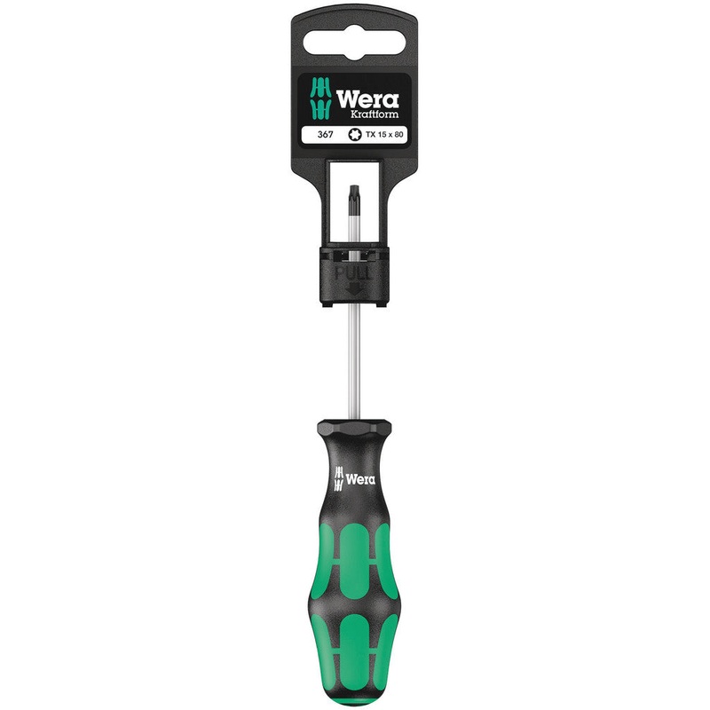 Wera 05100061001 367 SB Screwdriver for TORX screws, TX 15 x 80 mm