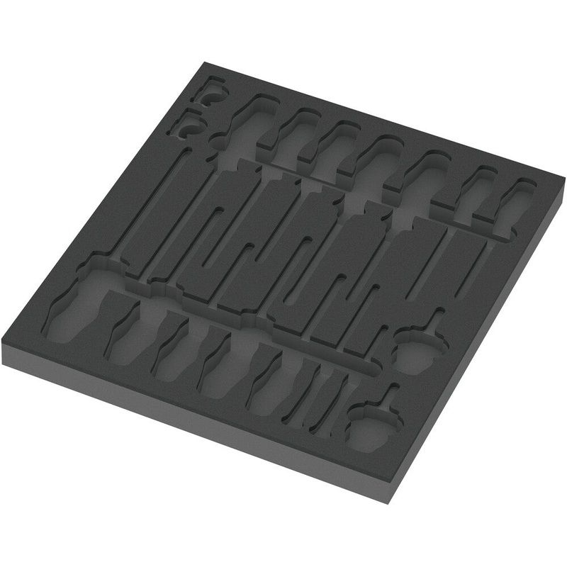 Wera 05137310001 9810 Foam insert screwdriver set 1, empty, 344 x 30 x 392 mm